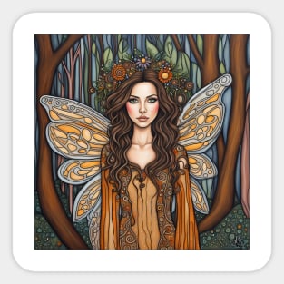 Kate Beckinsale as a fairy in the woods Sticker